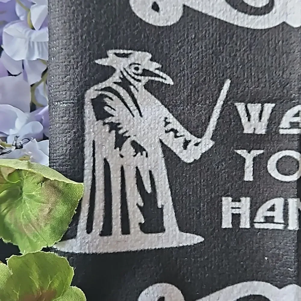 Goth Black & White Single Towel 